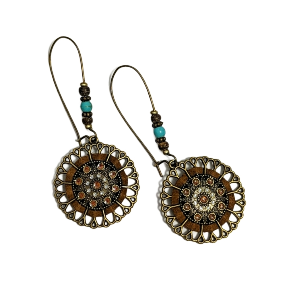 Tribal hoop earrings